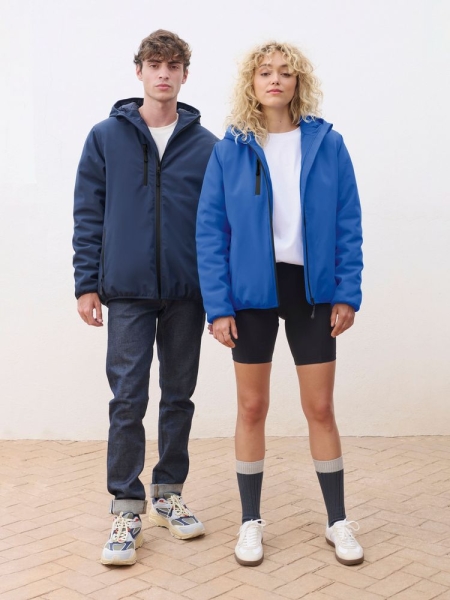 Куртка софтшелл с капюшоном женская Falcon Women, темно-серая