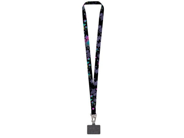 Ланъярд 2,5 см под сублимацию с большим карабином и большим держателем для телефона из ПЭ