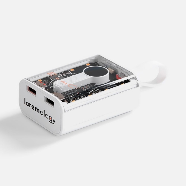 Аккумулятор c быстрой зарядкой Trellis Quick 10000 мАч, белый