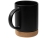 Кружка 450 мл с пробковым дном "Корк & Бон", черный