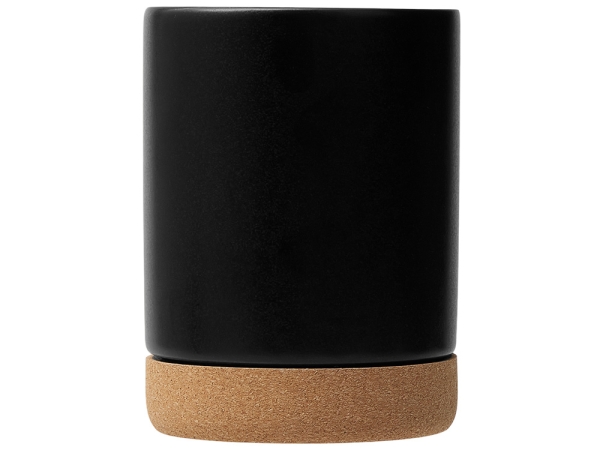 Кружка 450 мл с пробковым дном "Корк & Бон", черный