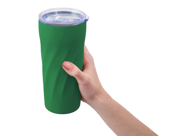 Подарочный набор "FAMILY" с термосом и термокружкой, зеленый