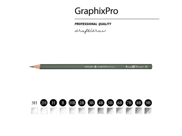 Набор чернографитовых карандашей  "Sketch & Art" ,12 шт. 2h-9b, металлическая коробка с ложементом