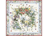 Платок «Русский полевой букет», молочный Платок «Русский полевой букет», молочный