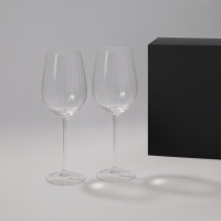 Подарочный набор 2 бокала для вина Blanche в черной коробке Подарочный набор 2 бокала для вина Blanche в черной коробке