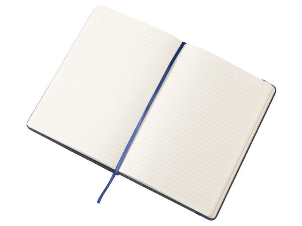 Набор блокнот А5 с магнитным держателем для ручки и подставкой для телефона и металлической шариковой ручкой "NotaBene", темно-синий