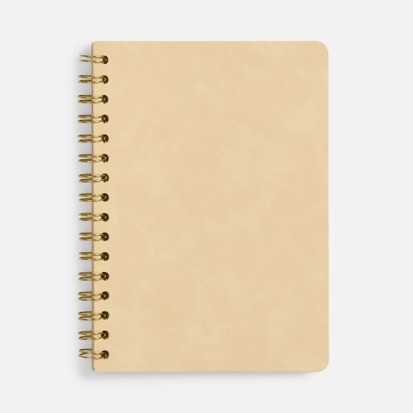 Ежедневник Spiral, недатированный, бежевый