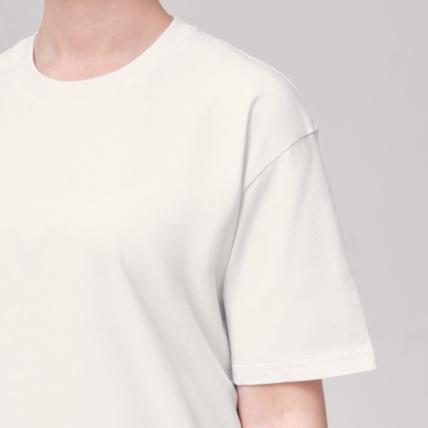 Футболка унисекс KRIS, 150 гр., белая (теплого оттенка), размер XS