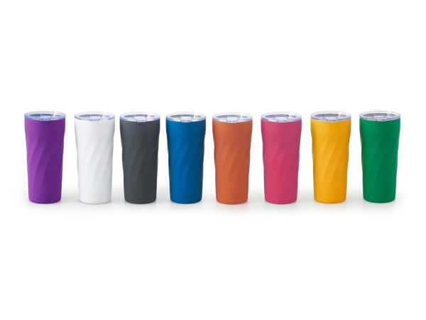 Подарочный набор "FAMILY" с термосом и термокружкой, розовый