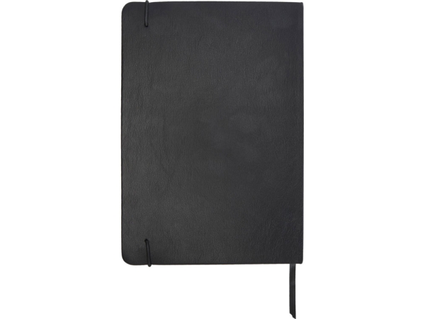 Набор Legato Elegance из блокнота формата А5 в твердой обложке и ручки-роллера, черный/белый