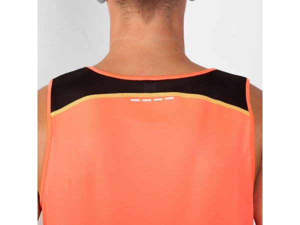 Майка "Misano" мужская, неоновый коралловый/черный