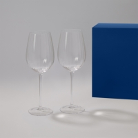 Подарочный набор 2 бокала для вина Blanche в синей коробке Подарочный набор 2 бокала для вина Blanche в синей коробке