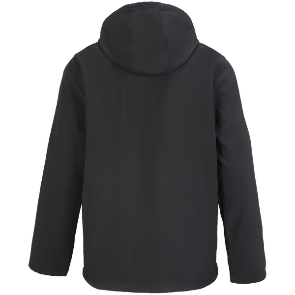 Куртка софтшелл с капюшоном мужская Race Men, черная