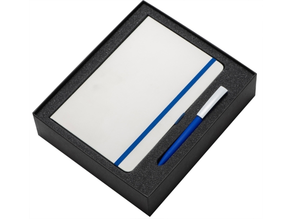 Подарочный набор «Jacque» 2.0. с ручкой и блокнотом, синий