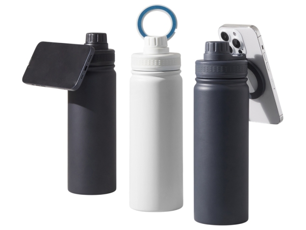 Вакуумная термобутылка с magsafe-держателем "INSIDER", 600 мл, черный