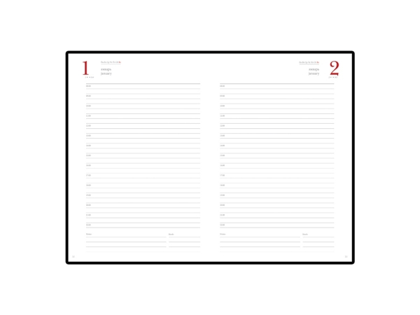 Ежедневник А5 полудатированный «Boss», темно-синий