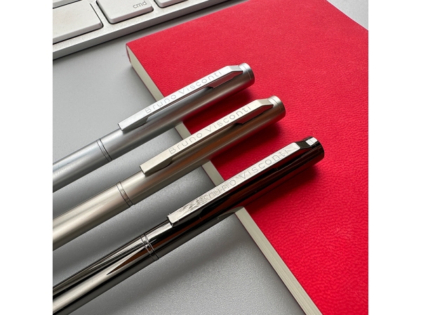 Ручка шариковая автоматическая BrunoVisconti® "PALERMO" цвет корпуса вороненая сталь, 0.7 мм