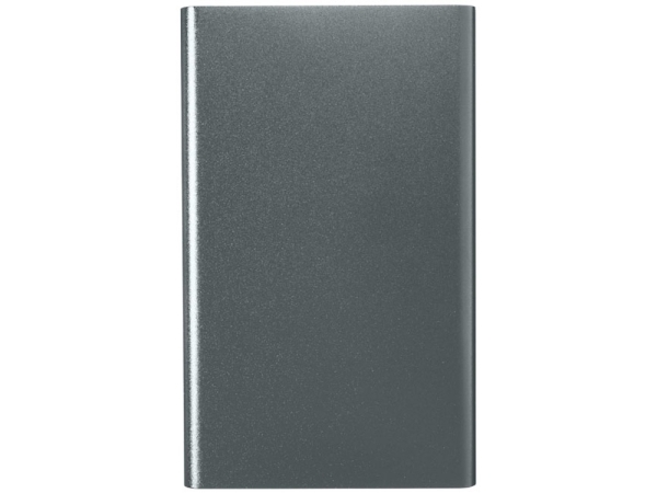 Алюминиевый повербанк Pep емкостью 4000 мА/ч, titanium