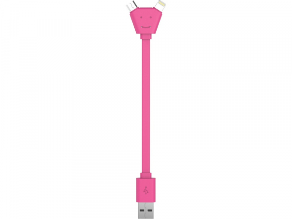 USB-переходник XOOPAR Y CABLE, розовый