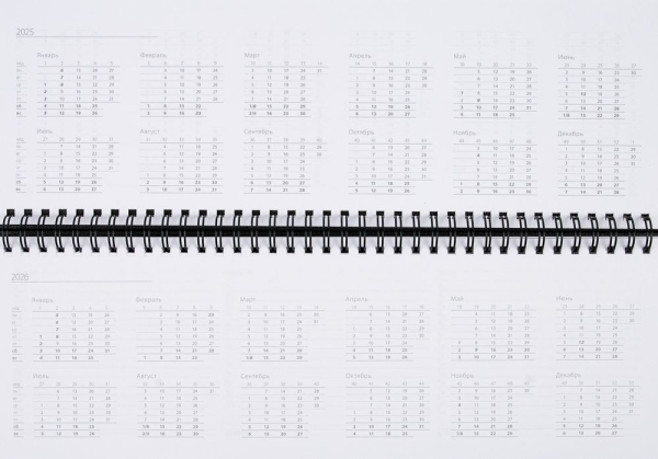 Планинг Grade, недатированный, красный