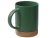 Кружка 450 мл с пробковым дном "Корк & Бон", глубокий зеленый