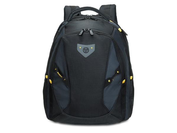 Рюкзак TORBER МЕГАПОЛИС с отделением для ноутбука 15.6", чёрный/серый, полиэстер, 35,5 х 23 х 45 см