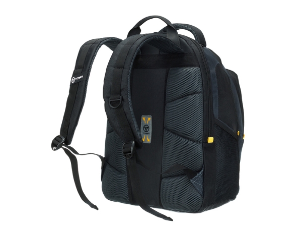 Рюкзак TORBER МЕГАПОЛИС с отделением для ноутбука 15.6", чёрный/серый, полиэстер, 35,5 х 23 х 45 см