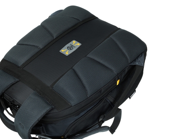 Рюкзак TORBER МЕГАПОЛИС с отделением для ноутбука 15.6", чёрный/серый, полиэстер, 35,5 х 23 х 45 см