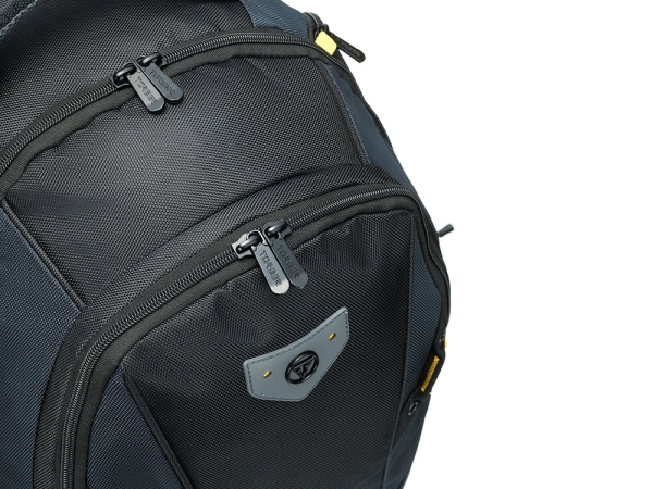 Рюкзак TORBER МЕГАПОЛИС с отделением для ноутбука 15.6", чёрный/серый, полиэстер, 35,5 х 23 х 45 см