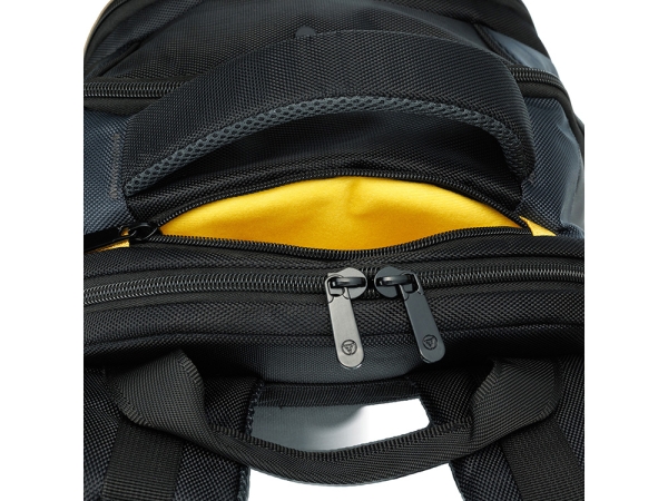 Рюкзак TORBER МЕГАПОЛИС с отделением для ноутбука 15.6", чёрный/серый, полиэстер, 35,5 х 23 х 45 см