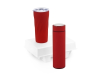 Подарочный набор "FAMILY" с термосом и термокружкой, красный Подарочный набор "FAMILY" с термосом и термокружкой, красный