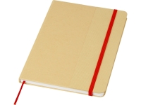 Nelida блокнот формата А5 в твердой обложке из переработанного картона - Красный Nelida блокнот формата А5 в твердой обложке из переработанного картона - Красный