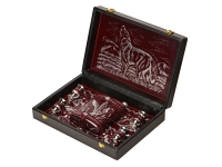 Набор «Подарочный», бордовый/серебристый