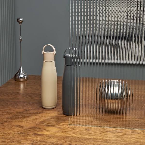 Термобутылка вакуумная герметичная Bosca, бежевая