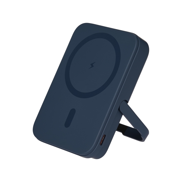 Внешний аккумулятор Union PD 10000mAh с функцией беспроводной зарядки 15W, синий