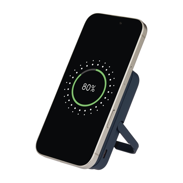 Внешний аккумулятор Union PD 10000mAh с функцией беспроводной зарядки 15W, синий