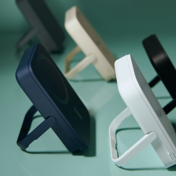 Внешний аккумулятор Union PD 10000mAh с функцией беспроводной зарядки 15W, синий