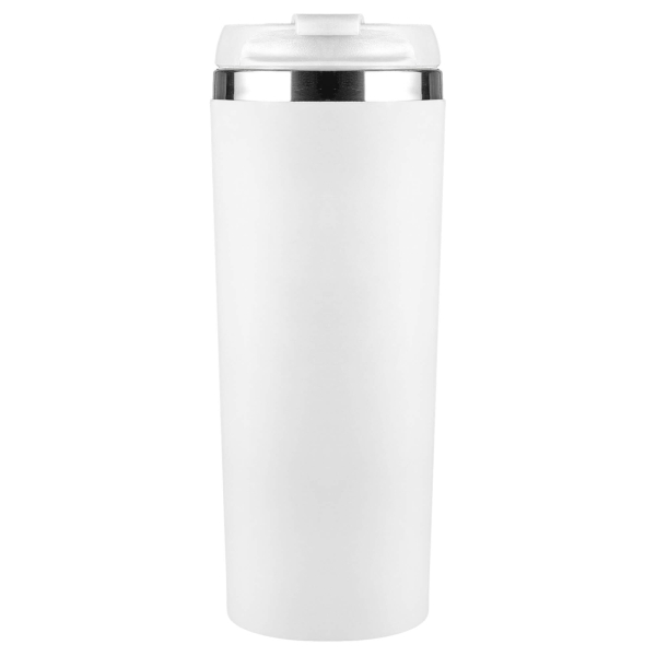 Термокружка KOMO PUDRA 420мл. Белая с белой крышкой 6062.07