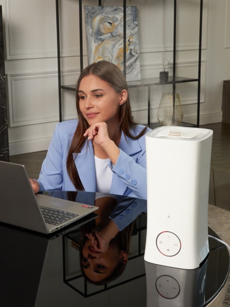 Увлажнитель воздуха ACCESSTYLE NATURAL 2S, белый, пластик