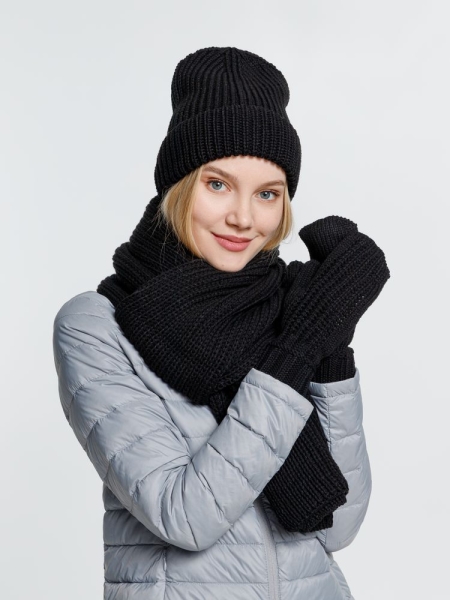 Набор Nordkyn Full Set с шарфом, черный