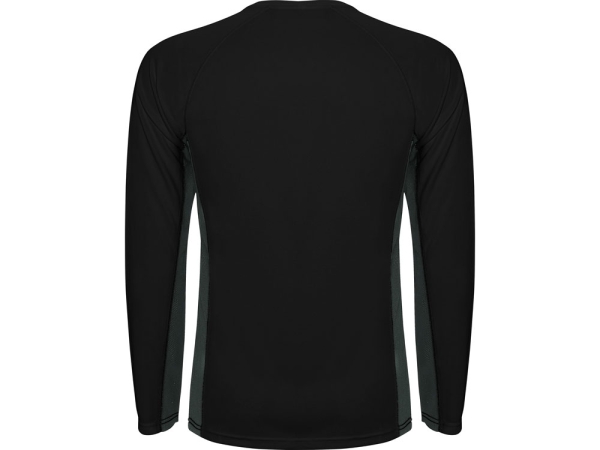 Футболка "Shanghai " мужская с длинным рукавом, черный/графитовый