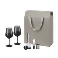 Подарочный набор Black Edition, Vintaro (2 бокала + набор для вина) Подарочный набор Black Edition, Vintaro (2 бокала + набор для вина)