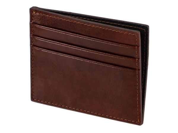 Картхолдер для 6 пластиковых карт с RFID-защитой "Fabrizio", коричневый