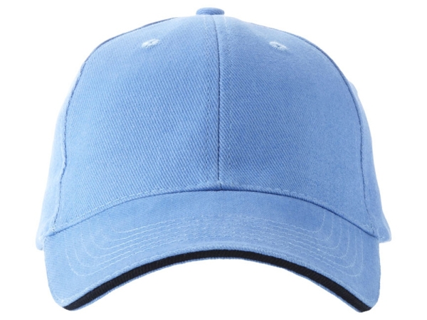 Бейсболка Challenge 6-ти панельная, небесно-голубой/темно-синий