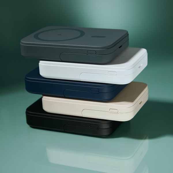 Внешний аккумулятор Union PD 10000mAh с функцией беспроводной зарядки 15W, серый