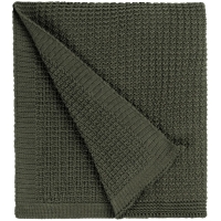 Плед Lattice, зеленый меланж (оливковый) Плед Lattice, зеленый меланж (оливковый)