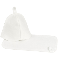 Набор для бани Heat Off с ковриком, белый Набор для бани Heat Off с ковриком, белый