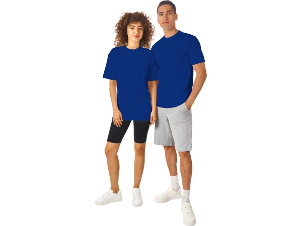 Футболка из френч терри «Warsaw» унисекс 220гр, кл. синий