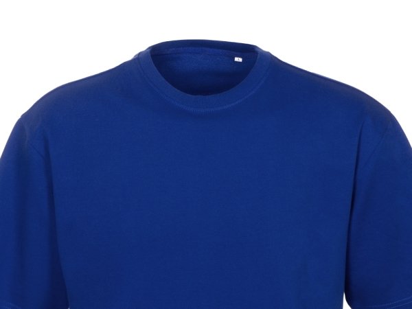 Футболка из френч терри «Warsaw» унисекс 220гр, кл. синий