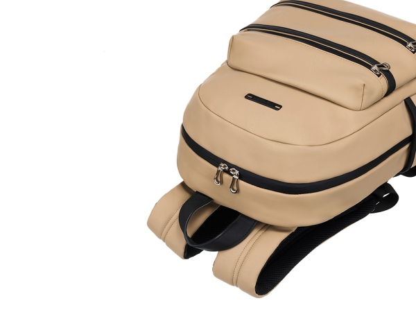 Рюкзак TORBER НОВА с отделением для ноутбука 14.1", бежевый, полиэстер, 31,5 х 12,5 х 39,5 см